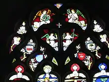 Tympan de la fenêtre, composé de dix lobes.