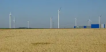 Vue en quittant Cuincy.