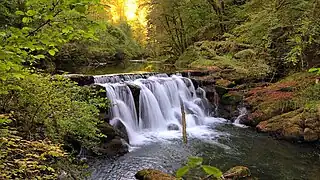 Barrage sur le Dessoubre au niveau de Laval-le-Prieuré.