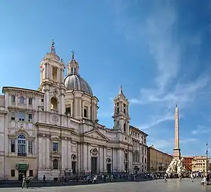 Église Sainte-Agnès en Agoneet obélisque de la piazza Navona