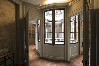 Distribution des pièces autour du puits de lumière