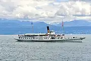 Le Vevey lors de la 25ème parade de la CGN en 2023.