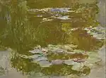 "Le Bassin aux nymphéas" (1917-1919) de Claude Monet (W 1901-2, état découpé)