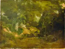 Le Cerf dans la forêt, de Gustave Courbet.