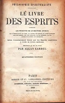 Le Livre des Esprits (1857)