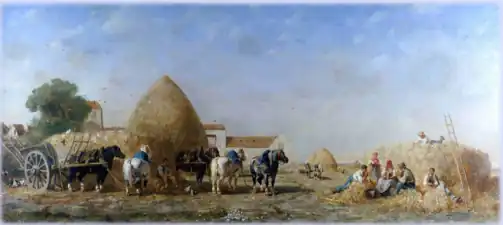 Le Repas des moissonneurs, 1862, musée des Beaux-Arts de Chartres.