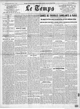 Image illustrative de l’article Le Temps (quotidien français, 1861-1942)