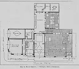 plan du rez-de-chaussée.