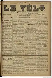 Image illustrative de l’article Le Vélo