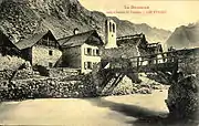 Le hameau des Étages, carte postale du début du XXe&nbsp;siècle.
