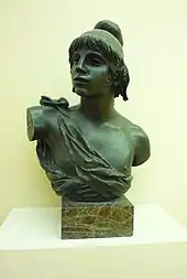 Buste du berger Pâris d'Auguste Renoir et Richard Guino, 1915, musée de Grenoble