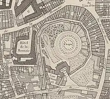 Le cirque sur plan de Lille de 1820
