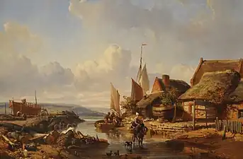 Charles Mozin, Le confluent du ruisseau de Calenville avec la Touques.