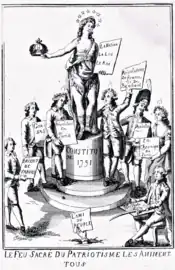 Le feu sacré du patriotisme les animent tous, n°77 des Révolutions de France et du Brabant.