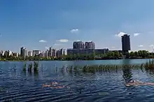 Panoramique du lac de Créteil