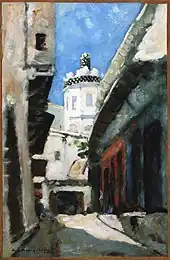 La rue des bouchers à Alger,par Albert Lebourg,1873.Collection privée, Vente 2006.