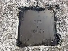 Puits no&nbsp;2, 1857 - 1972.