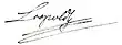 Signature de Léopold&nbsp;Ier