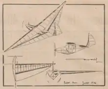 Étude réalisée par Michel Minéo en juillet 1936 concernant le vol humain, parue dans Les Ailes, no 812.