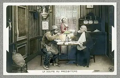 « La soupe au presbytère ».