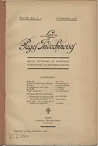 Image illustrative de l’article Les Pages indochinoises