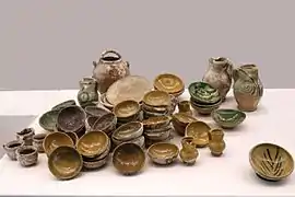 Vaisselle de l'épave des Sardineaux.