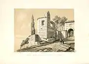 Lescar, ruines du château des évêques de Béarn