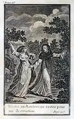 Frontispice du roman Le Moine de Lewis