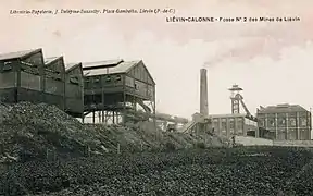 La fosse no&nbsp;2 vers 1900.