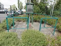 Le puits no&nbsp;5 bis et son exutoire de grisou.