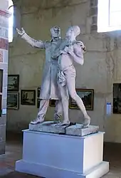 Plâtre original de la statue de Schœlcher à Cayenne par Barrias, 1896.