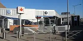 Vue de l'entrée de la station.