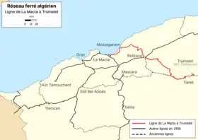 Image illustrative de l’article Ligne de La Macta à Trumelet