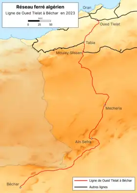 Image illustrative de l’article Ligne de Oued Tlelat à Béchar