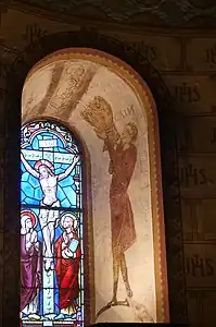 Caïn, ébrasement de la fenêtre centrale.