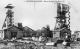 La fosse no&nbsp;2 - 2 bis vers 1904.