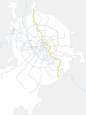 Voir la carte de la ligne.