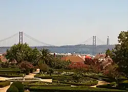 Vue partielle du jardin botanique d'Ajuda.