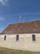 La litre du mur sud de l'église.