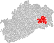 La carte des communes membres.