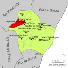 dans la comarque du Camp de Morvedre.