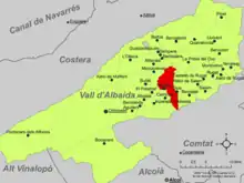 dans la comarque de la Vall d'Albaida.