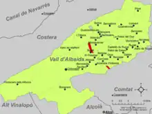 dans la comarque de la Vall d'Albaida.
