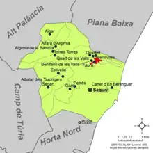 dans la comarque du Camp de Morvedre.