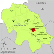dans la comarque de l'Alto Palancia.