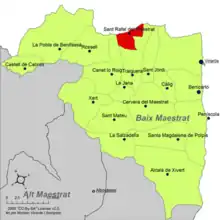 dans la comarque du Baix Maestrat.