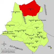 dans la comarque de l'Alto Mijares.