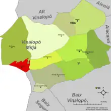 dans la comarque du Vinalopó Mitjà.