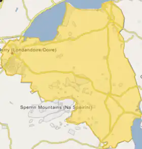 (Voir situation sur carte : comté de Londonderry)