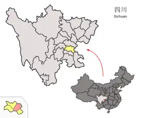 Localisation de Neijiang